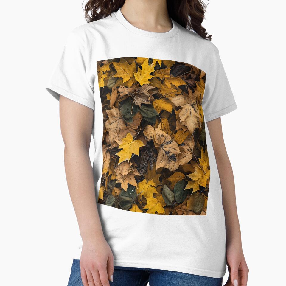Autumn Leaves Camouflage All-Over Print T-Shirt by Reichcorp