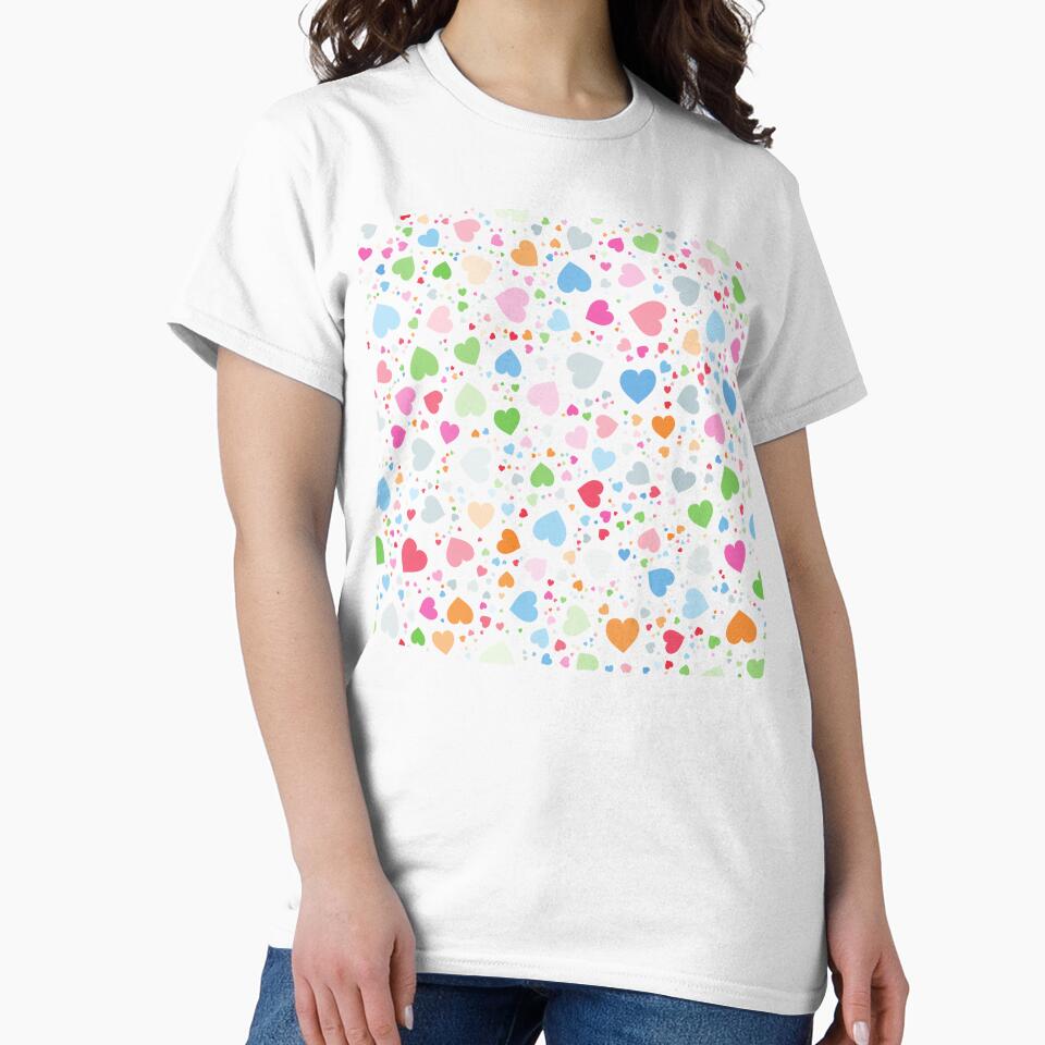 Multicolor Hearts AOP by VirtualFaries