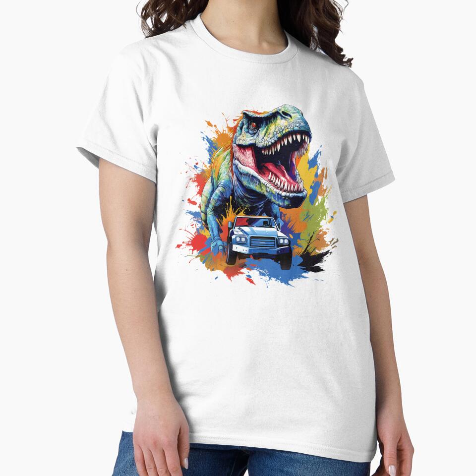 Transparent Dinosaur Ride a Car | PNG Sublimation. by JhazAineArtShop