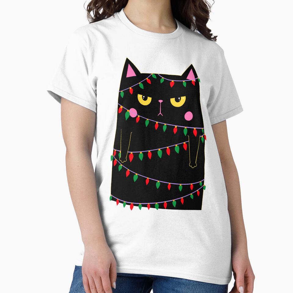 not happy xmas cat by PolinaMirralisa
