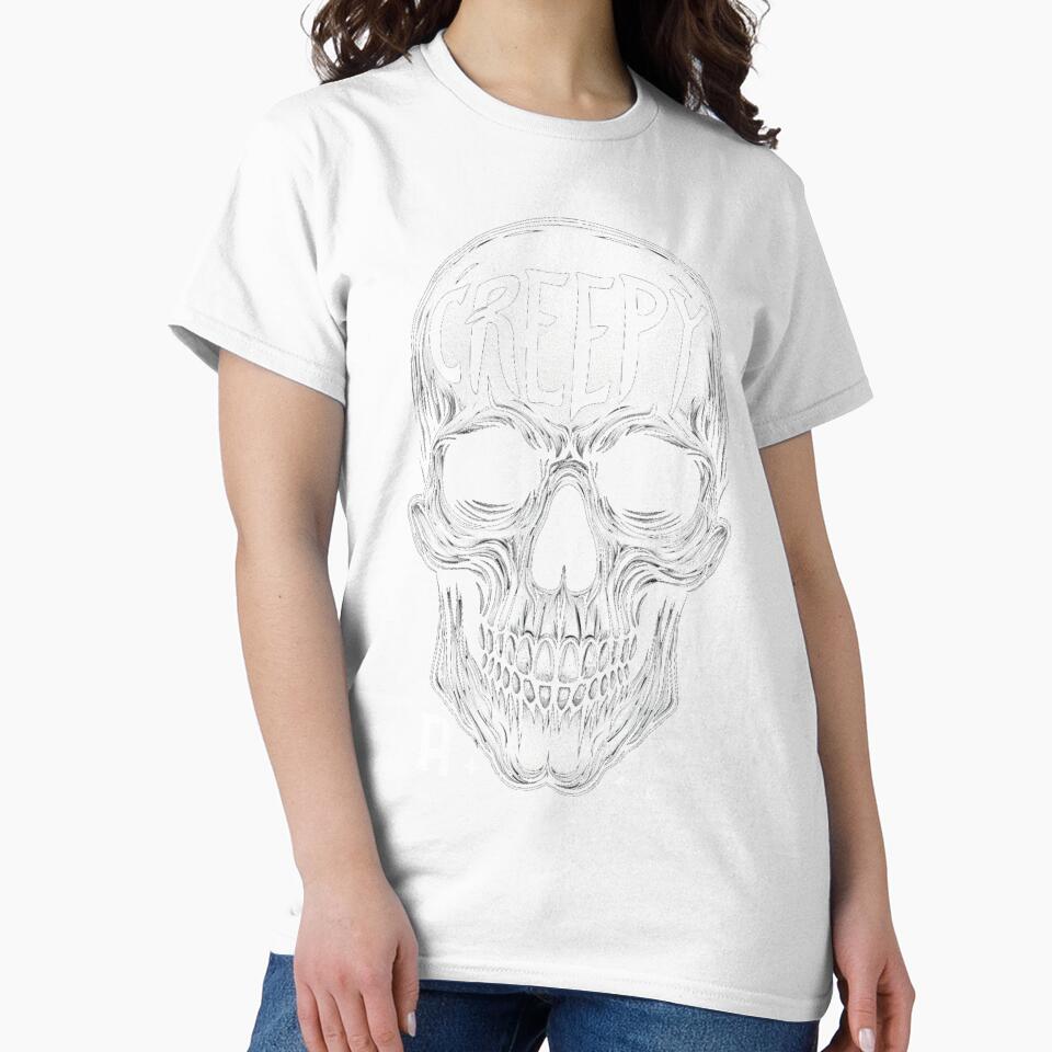 Creepy AF Skull Goth by CreepyCornerArt Unisex