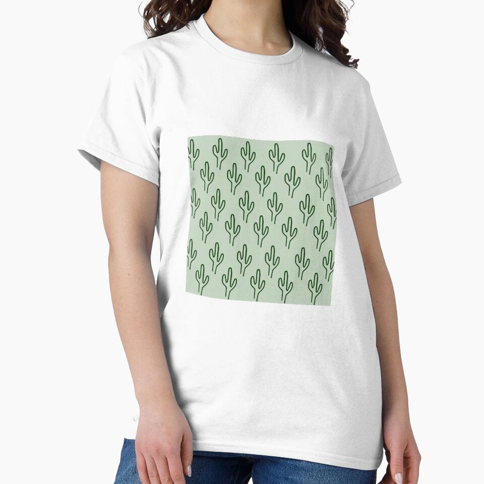 Green boho cactus pattern by Thegentleshop Unisex