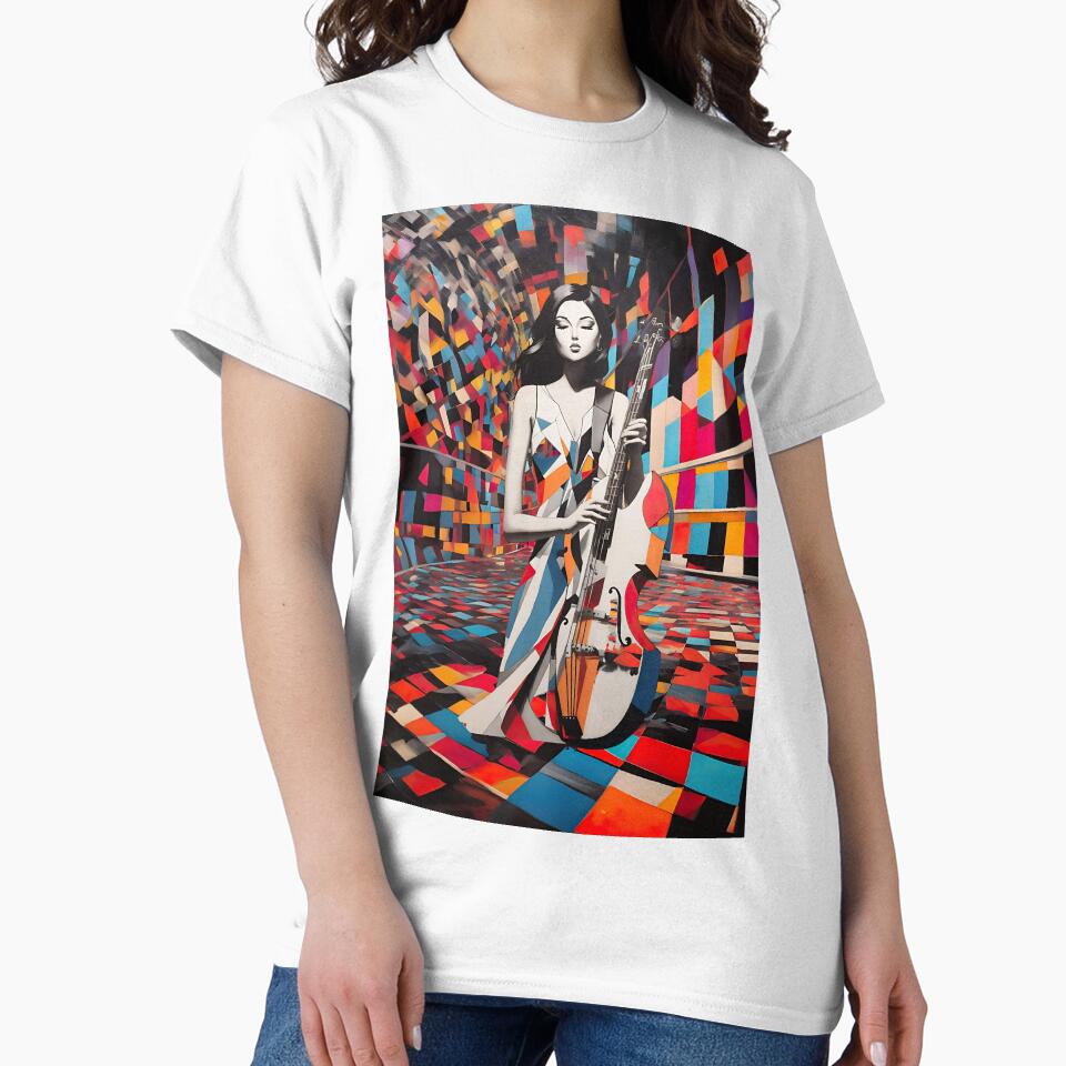 Limited Edition print design Music expression Bright colors Gift for her all over print design by Sector7Artistry