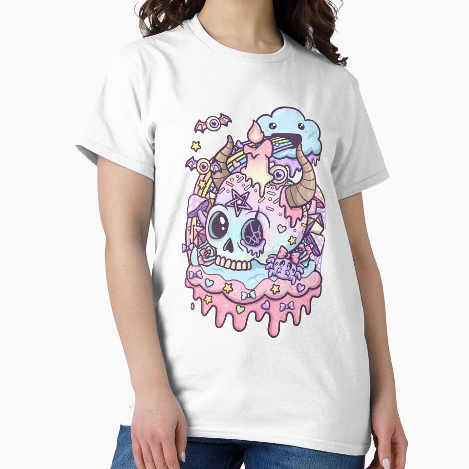 Pastel Goth Skull Kawaii by Mealla Unisex