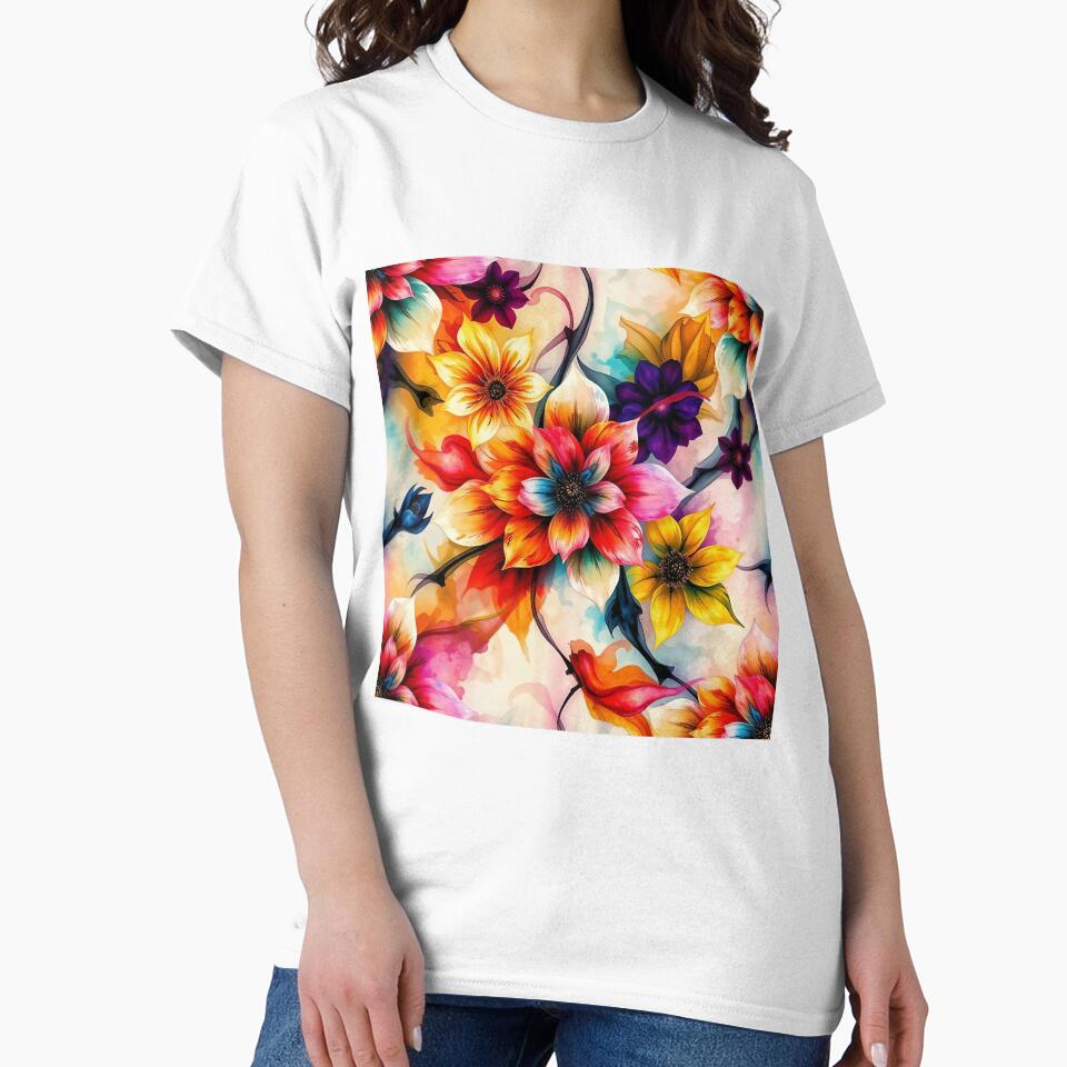 Modern Floral Seamless Pattern for Home Decor and Accessories | Flower design for T-Shirts, Mugs & Stickers, Phone Cases by TheGaliyaStudio