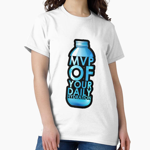 ""Water: the real MVP of your daily hydration game"" (Black) by TyxShop Unisex