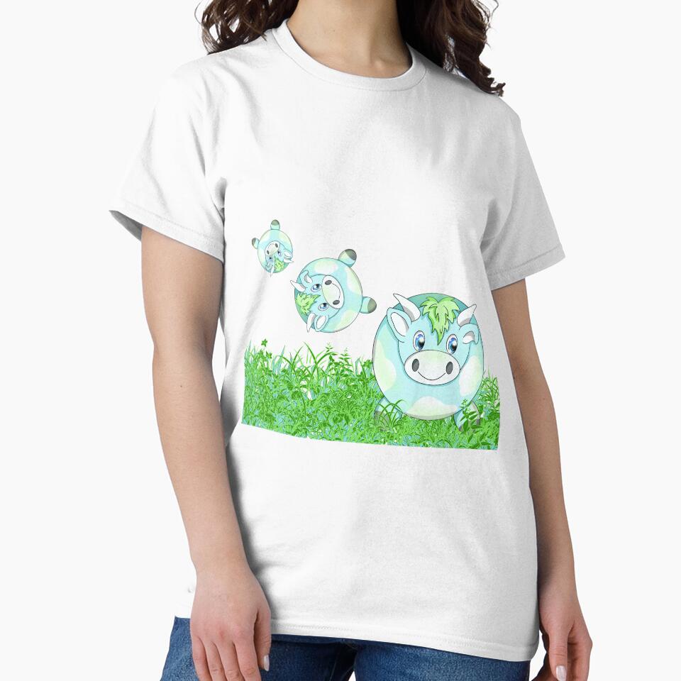 kawaii cow in grass by BeingNow Unisex