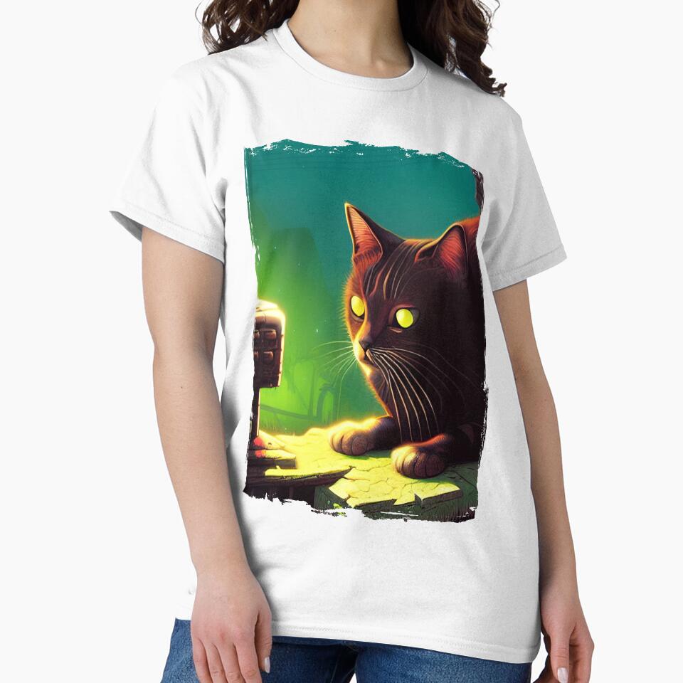 Sad Cat in Grunge 2 by GeminiDaydreamer Unisex