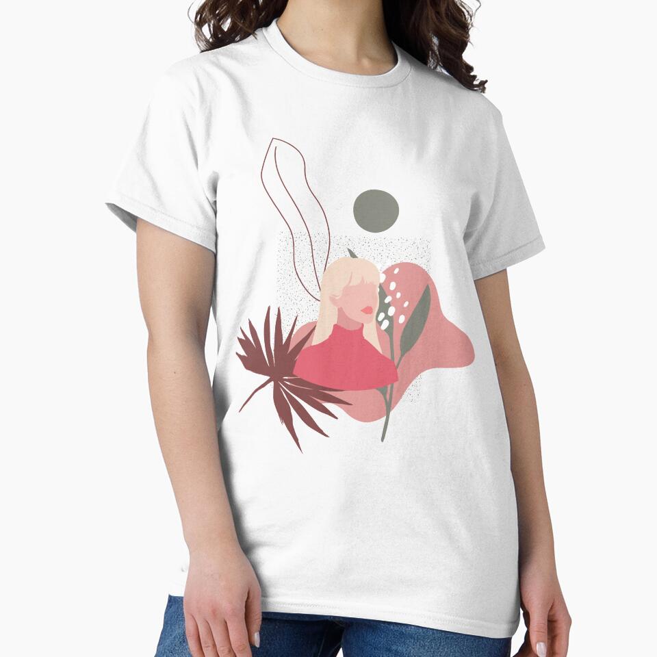 Boho Girl Nature Pink by BeeMeCreative Unisex