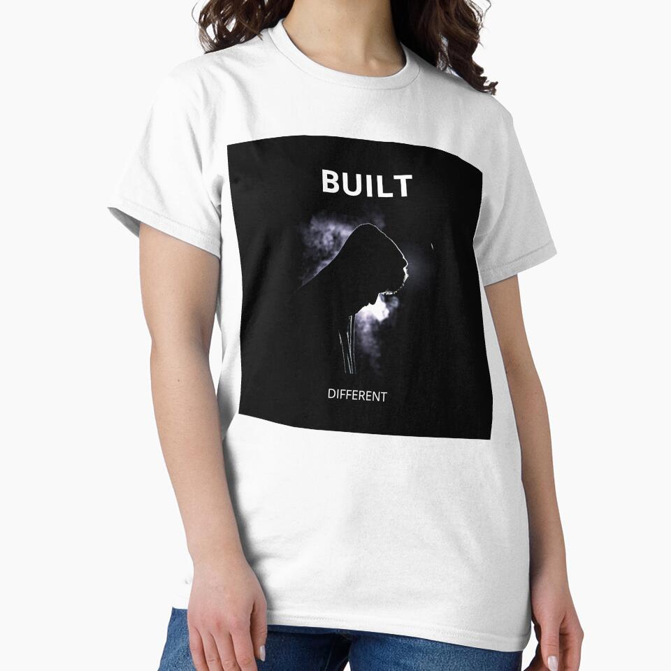 BUILT DIFFERENT Dark Streetwear Design by Wild Horizon Studio Unisex