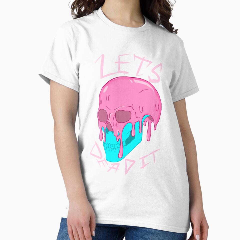 Let’s dead it Cotton candy skull by Nunsketchy Unisex