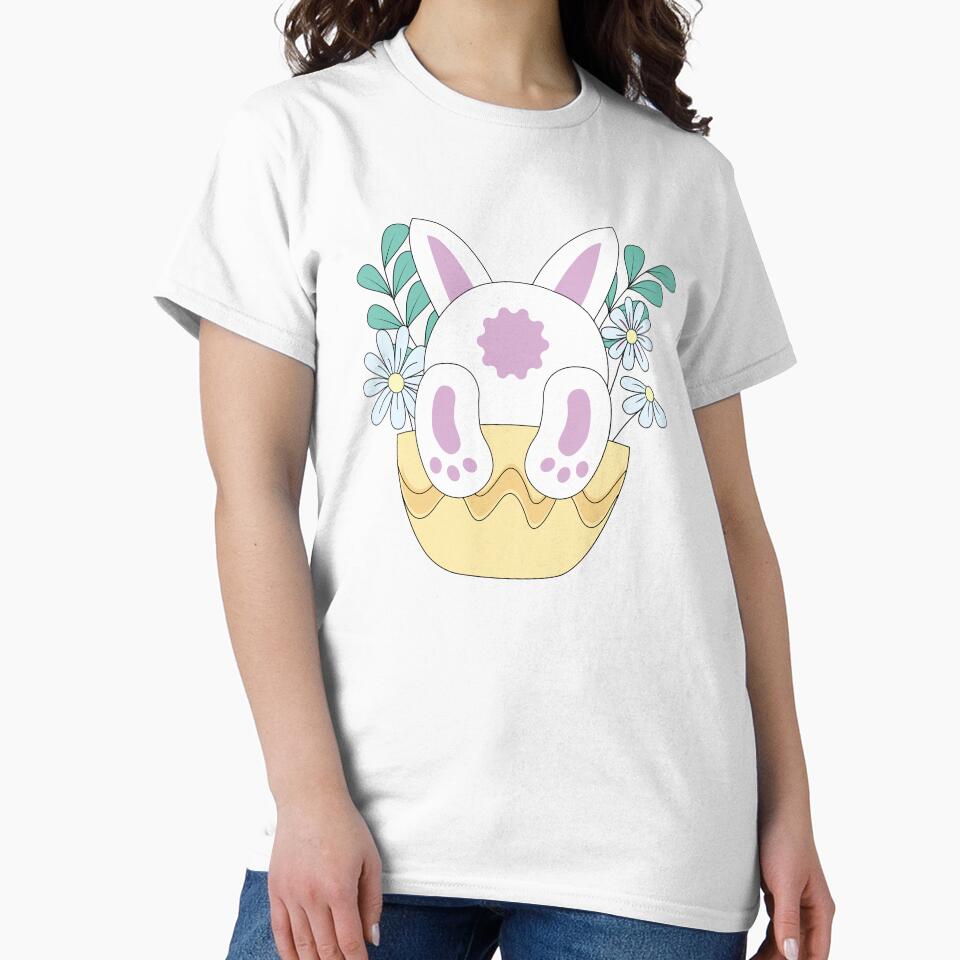 Bunny rabbit in a pot, Easter Design by oryzasian