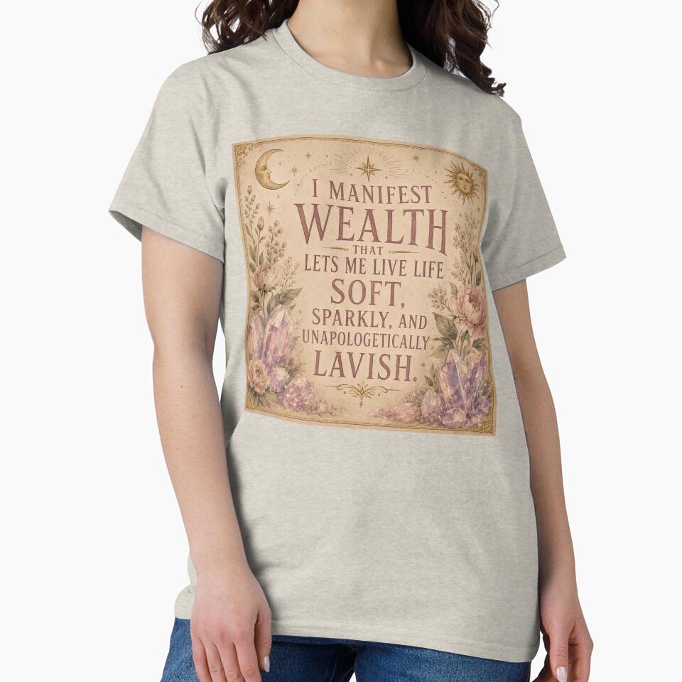 Manifest Wealth Soft Lavish Life by Sandy Beach Decor