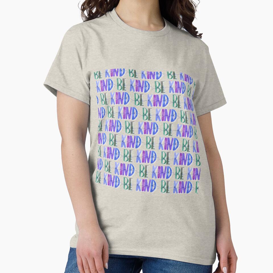 Be Kind Blues Pattern | Be Kind | Cute Pattern by merakiandmind