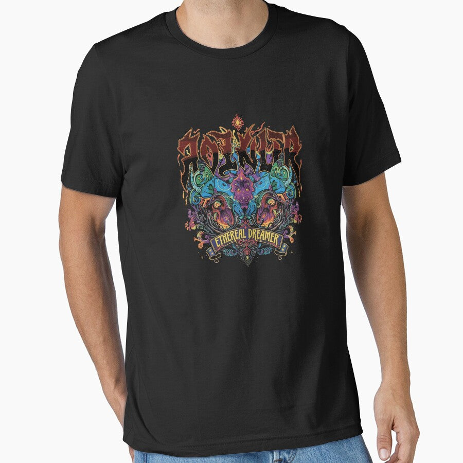 Ethereal Dreamer Psychedelic Art - Vibrant Streetwear Sublimation by Evaevonechi
