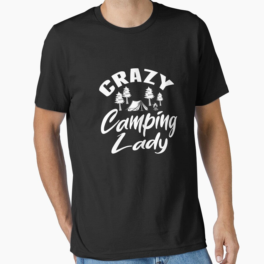 Crazy Camping Lady, Campfire Camping Gift- Funny Camping Shirt ,Camping Tees, Camp T shirt, Camping Shirt For Men and Women by sols