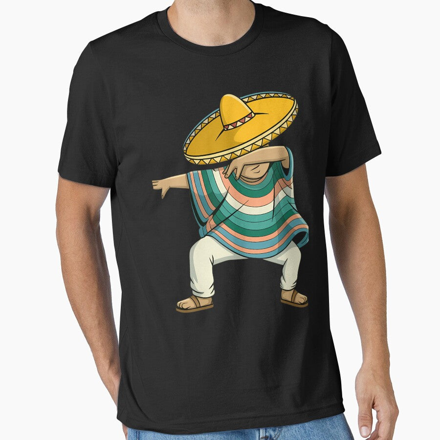 Dabbing Mexican Poncho Cinco de Mayo by tearbytea Unisex