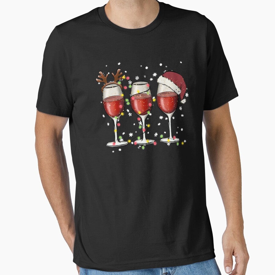 Christmas Wine Sublimation for Wine Lovers by TRIPPYPRINTS