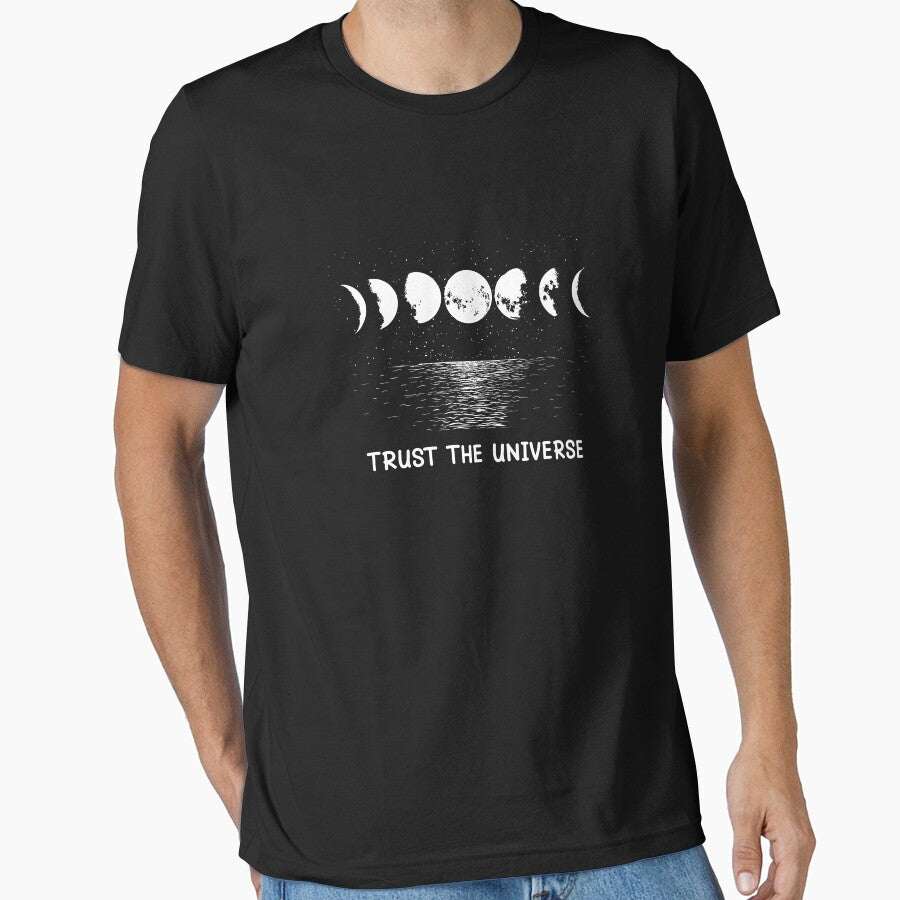 Trust The Universe, Bohemian Moon, Sun And Moon, Eclectic, Moonchild, Boho, Universe, Feminist by RonaldDesigner