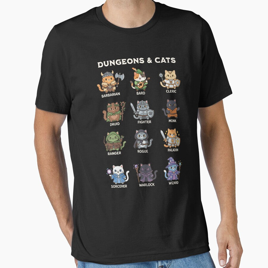 Dungeons & Cats - All DnD Classes by sunburstrpg Unisex