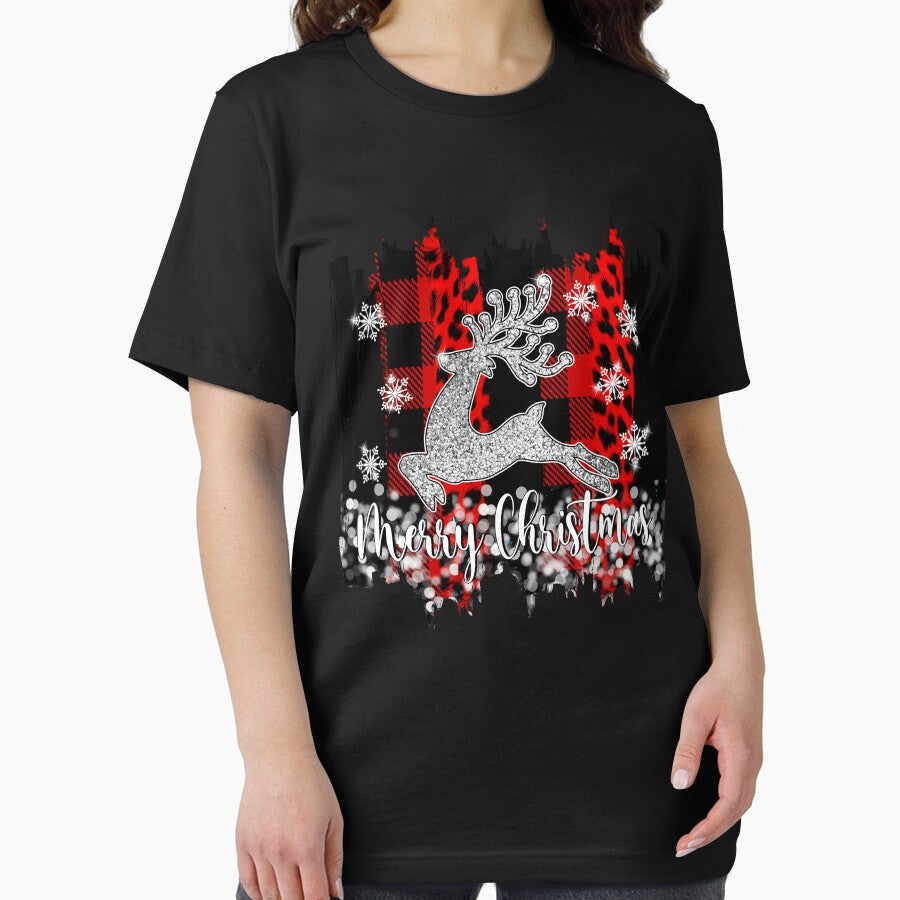 Reindeer Leopard and Tartan Plaid Seamless Mery christmas sublimation by MichaelxHarvey