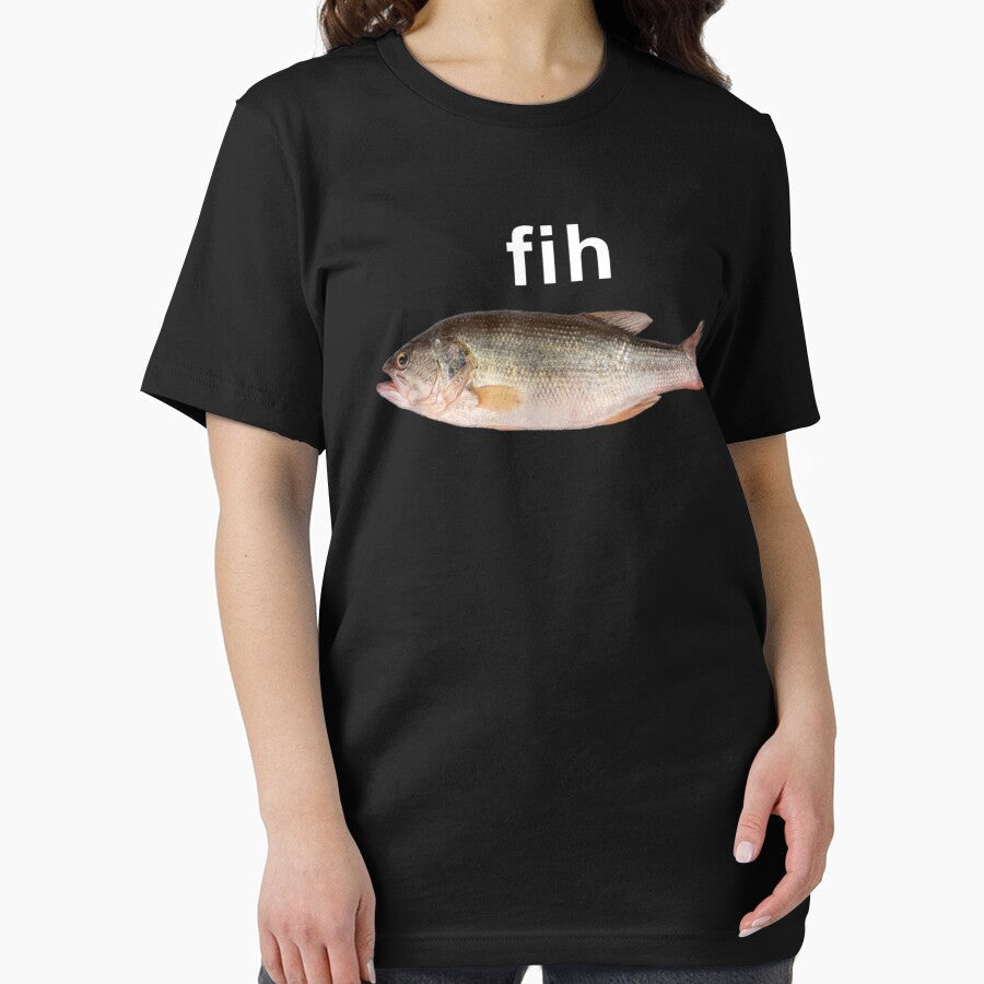"Fih" Misspelled Fish Meme – Funny Simple Internet Humor by StickChic Unisex