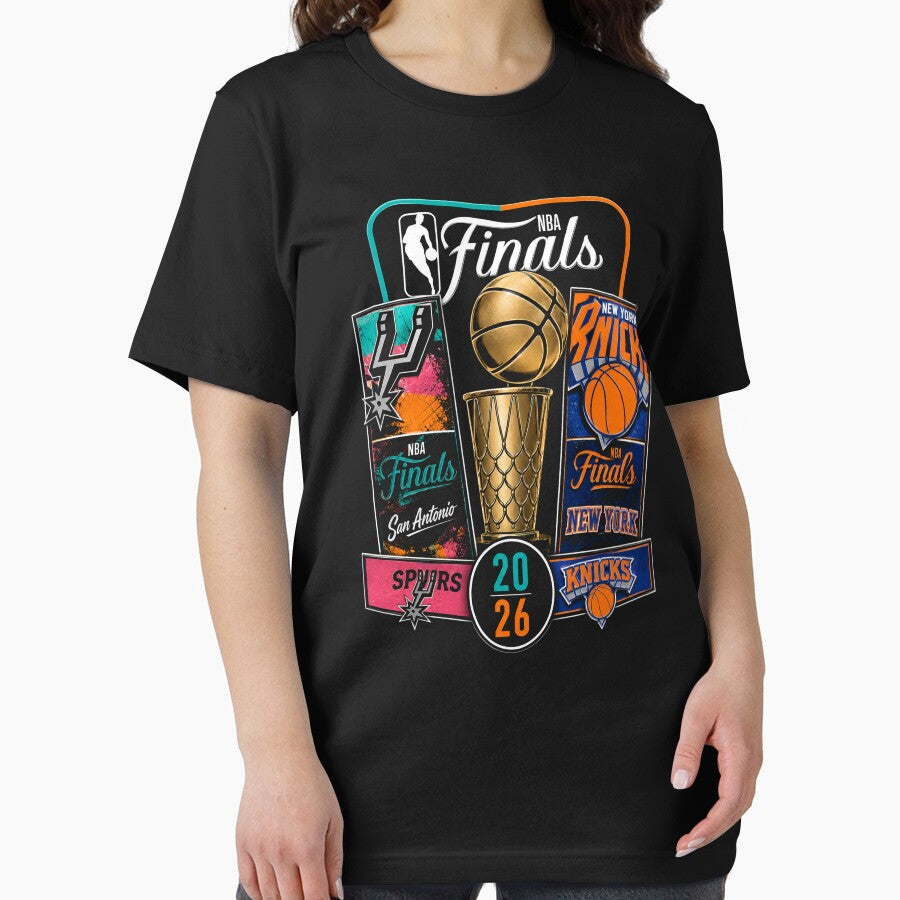 Stadium Essentials Knicks vs Spurs Finals 2026 Match Up by PinkiesArts Unisex