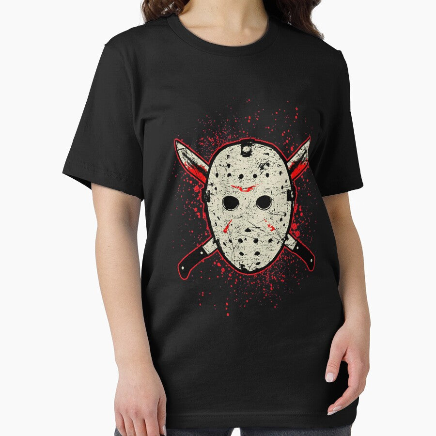 Jason Voorhees Sublimated Faux Friday the 13th Hockey Jersey Halloween by Jake Marquardt