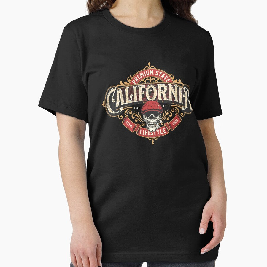 California lifestyle premium state vintage label by maryettapate Unisex