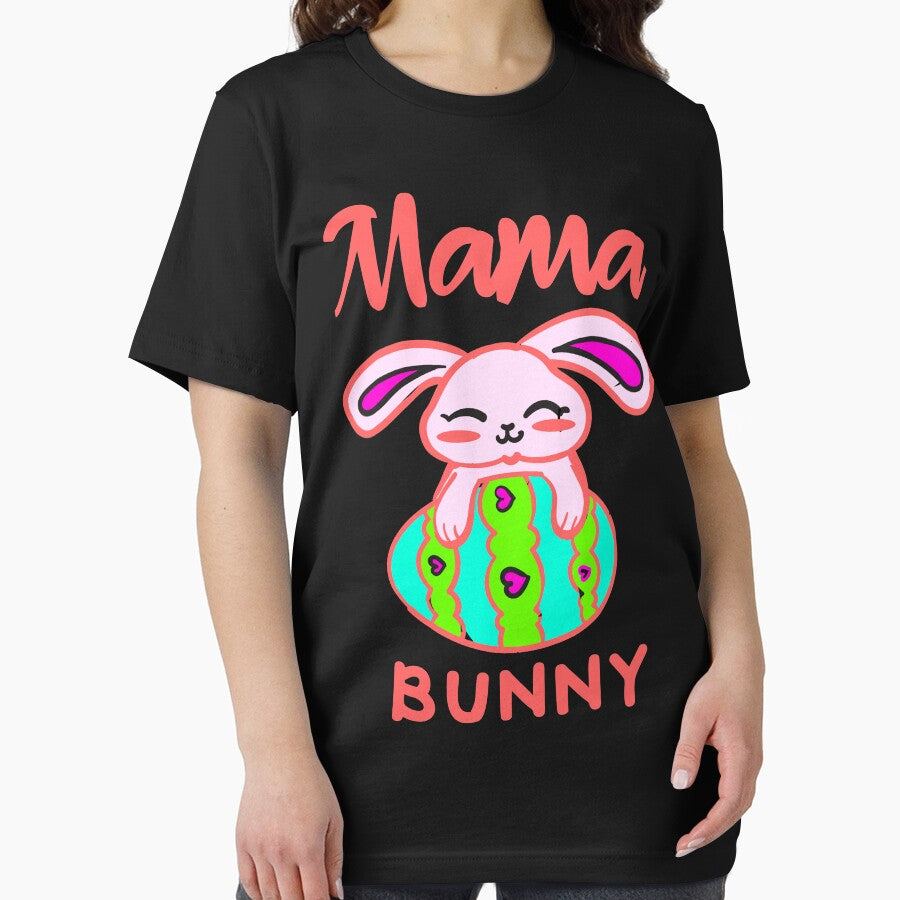 Womens Pregnant Easter Mama Bunny Baby Bunny Expecting Easter by ilias13