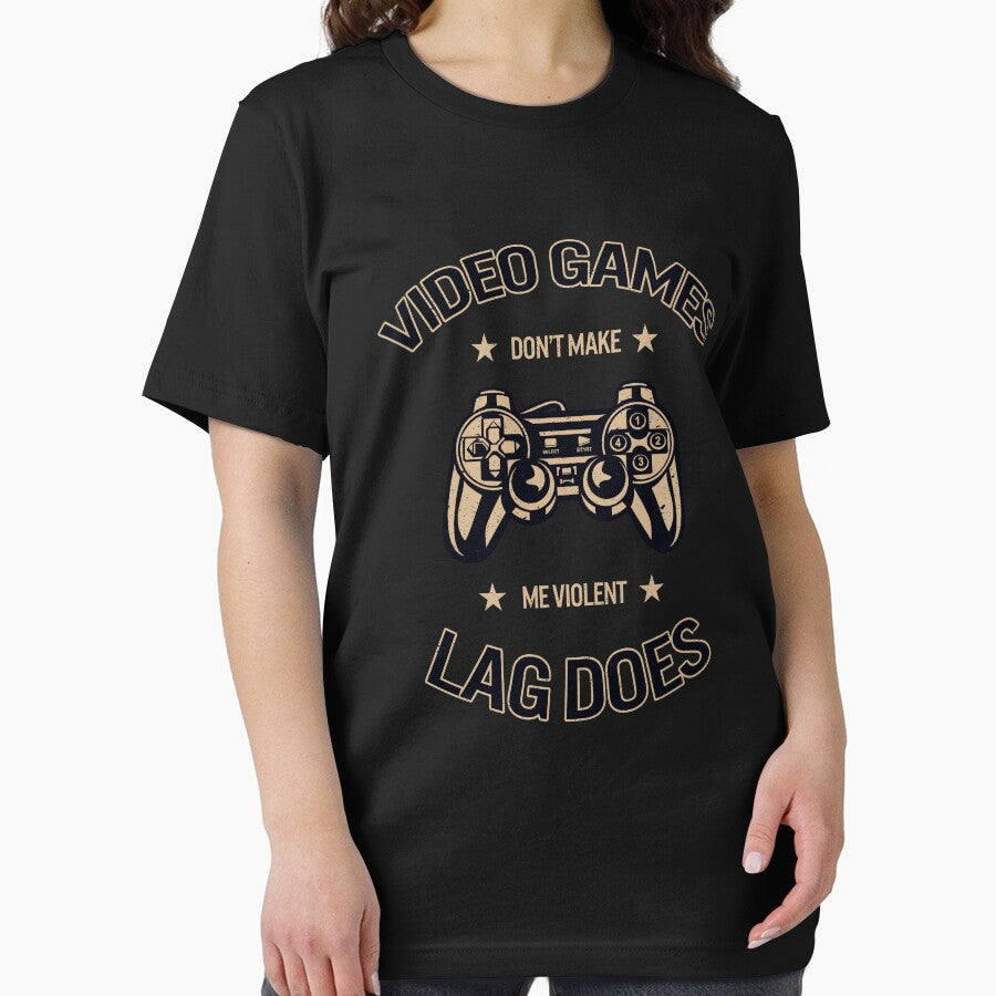 Video Games Dont Make Me Violent Retro Vintage Distressed Design by JakeRhodes