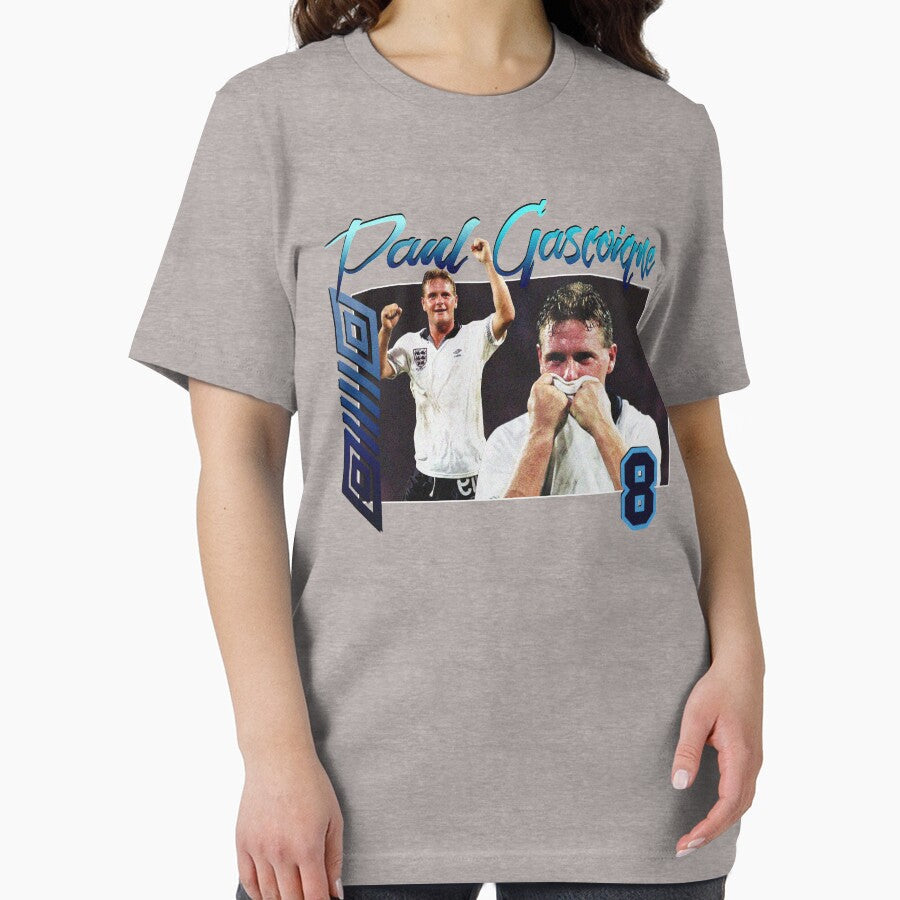 Paul Gascoigne 90s Tee by JDempzz Unisex