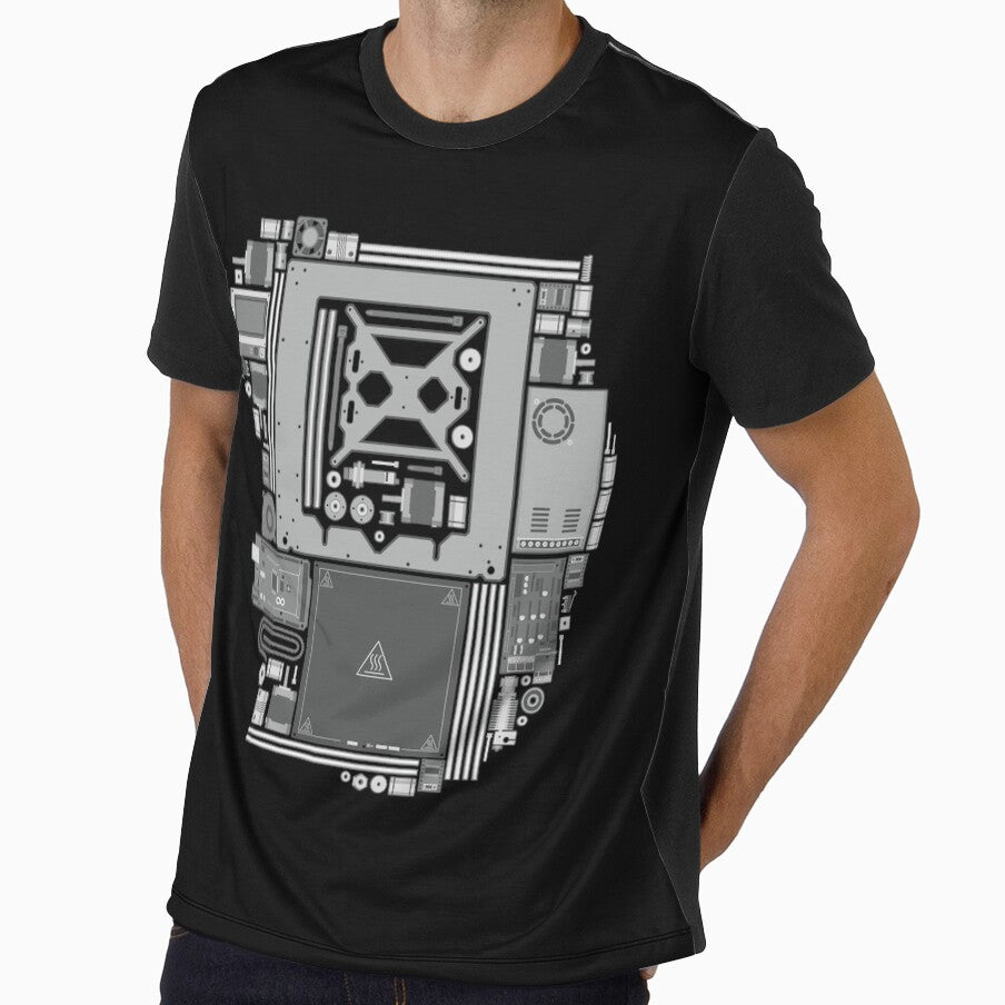 3D Printer Components Engineering T Shirt by Clort