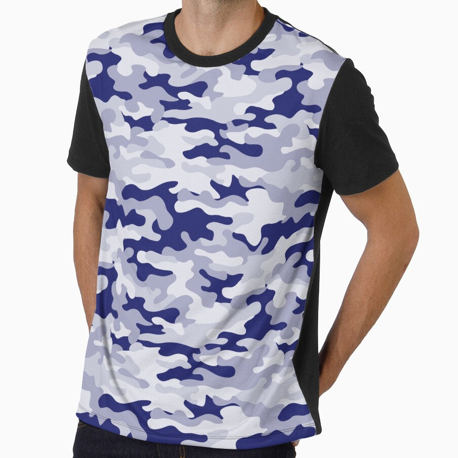 Camo Camouflage Blue All Over by Feeling Artsy