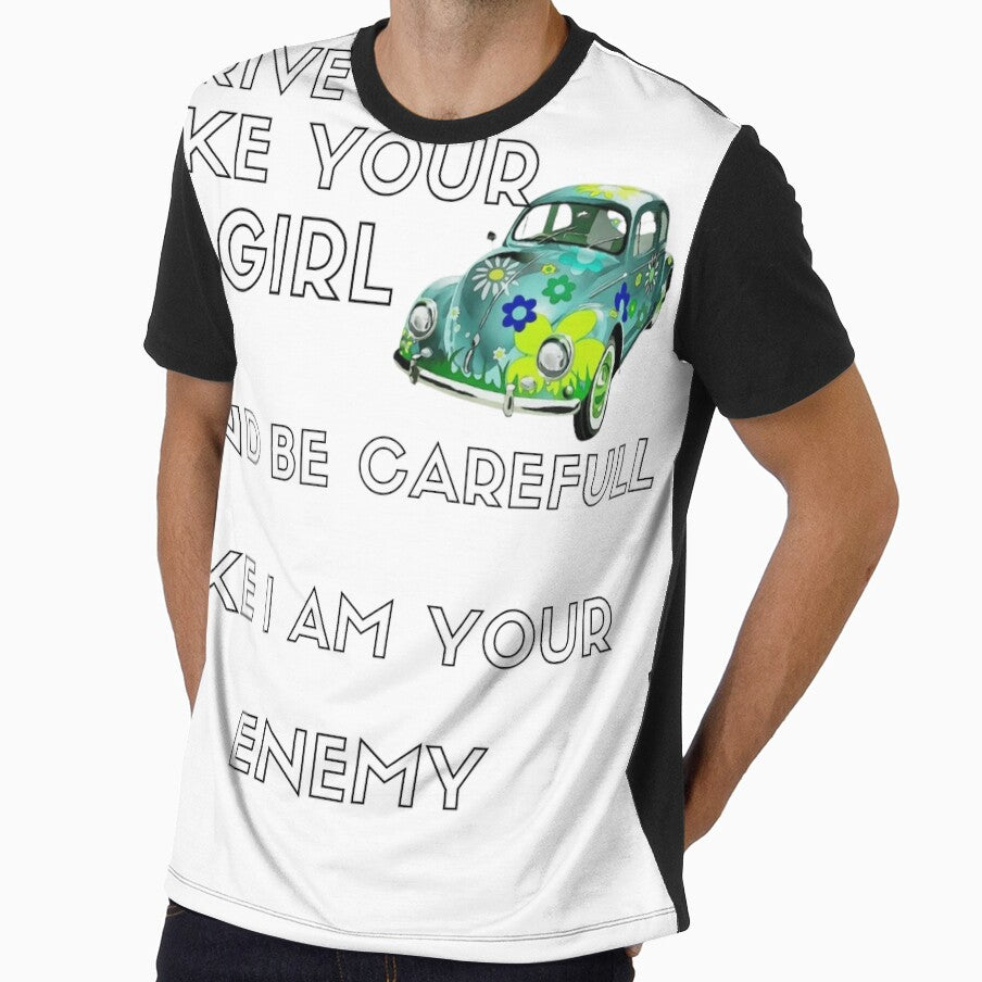 Girl car green car cartoon by Golido