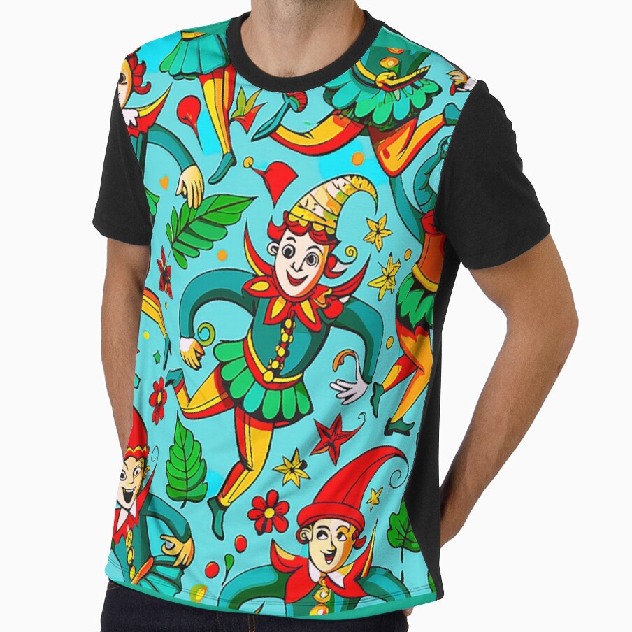 All over jester renaissance print by Juliet Thomas Shop by Juliet  Thomas