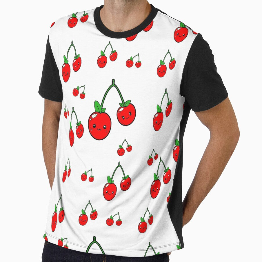 All Over Kawaii Cherry Pattern by SerpentSkyArts
