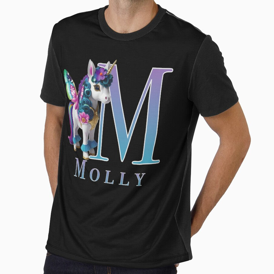 Molly name with a cute unicorn by Lubellebubble20
