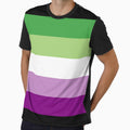 AceAro Purple-Green Asexual Aromantic Pride Flag Queer LGBT+ by VincentsPlace