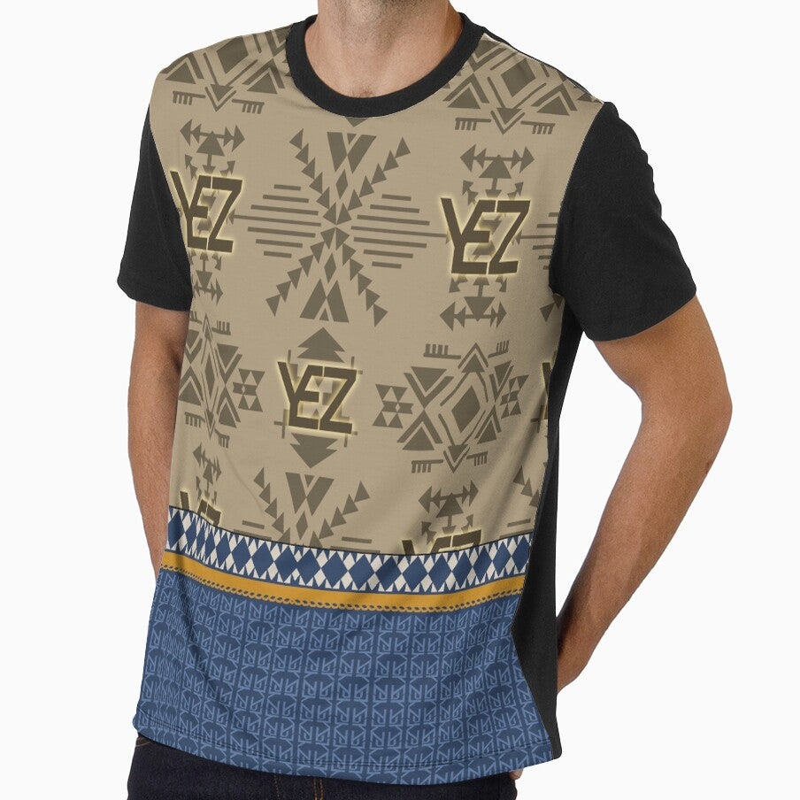All Over Print Luxury Landscape Native Blue Vintage Motif by yez