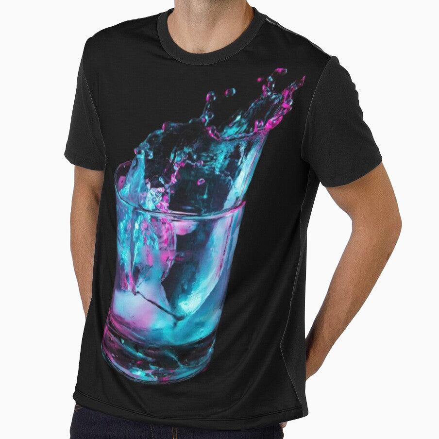 Cup of water dropped 3D graphic design. by Nahas2020