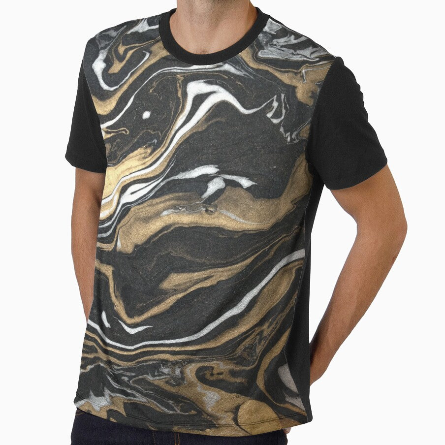 Gold Marble Swirl by vintage-glow