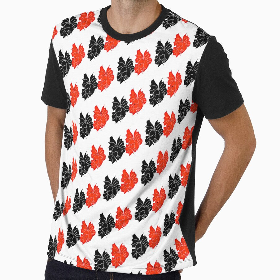 Fancy Oranda Goldfish Full Red Full Black logo by Nosnah