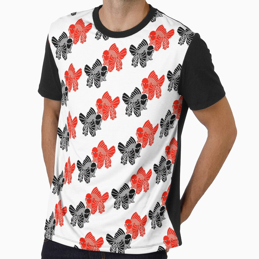 Oranda Goldfish Full Red Full Black logo 2 by Nosnah