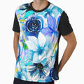 Light Blue Watercolor All Over Floral Pattern by Designs By YL