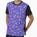 Kawaii Seamless Pattern T-Shirt, Cute Kawaii Retro Graphic by GO SHIRT-TEE