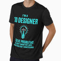 3D Designer T Shirt - I Solve Problems Gift Item Tee by watkinsmat