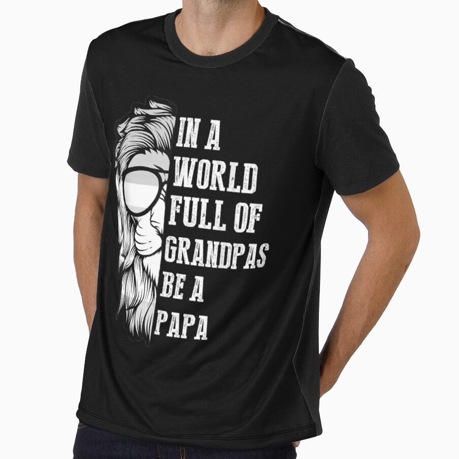 In A World Full Of Grandpas Be A Papa Grandpa Lion Vintage by maizreo