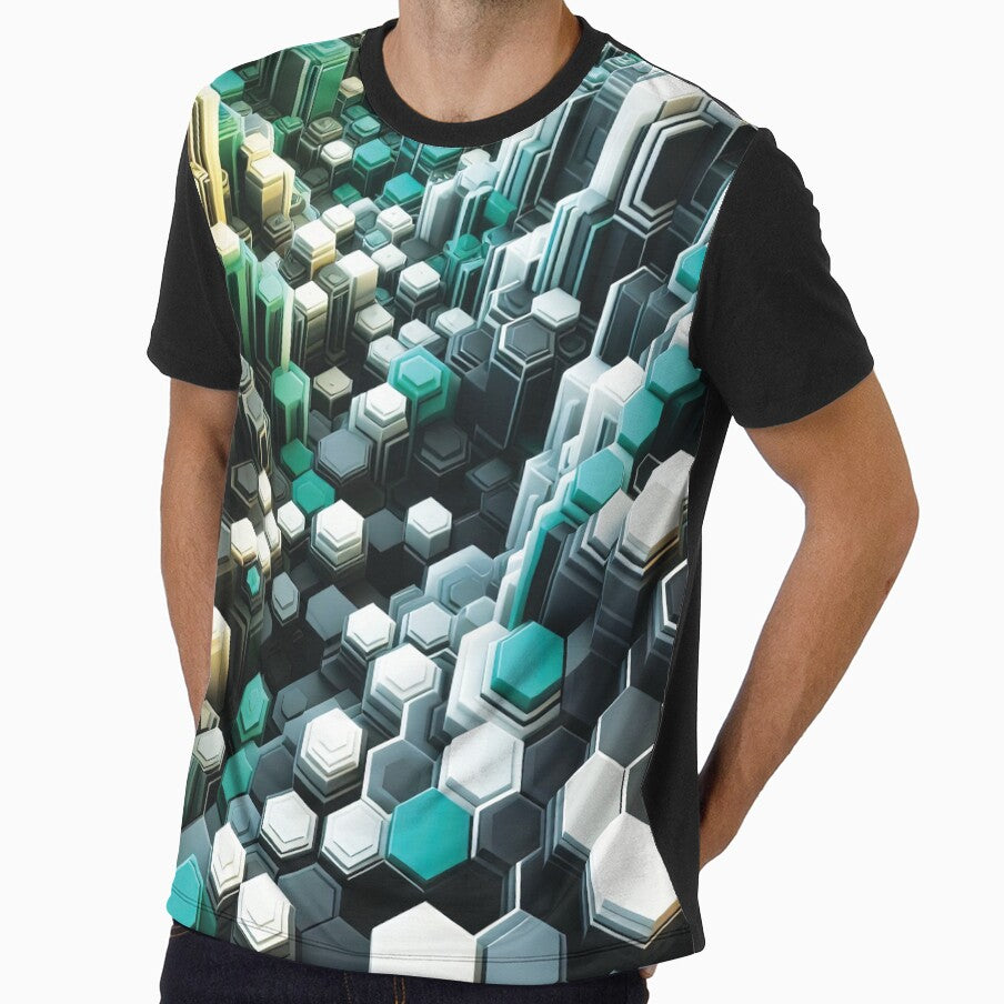 Abstract 3D Hexagons by AtithasosTragos