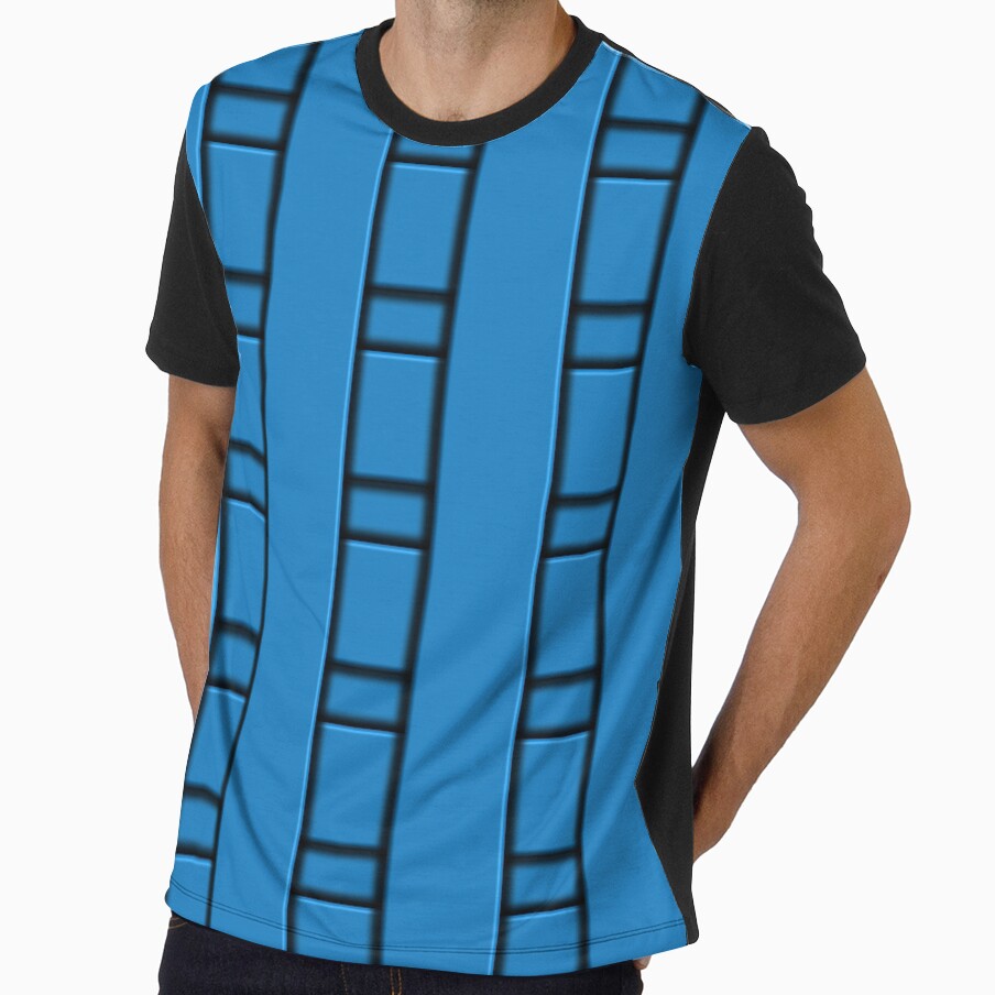 3D Blue Geometric Abstract Pattern by mamahellfire31